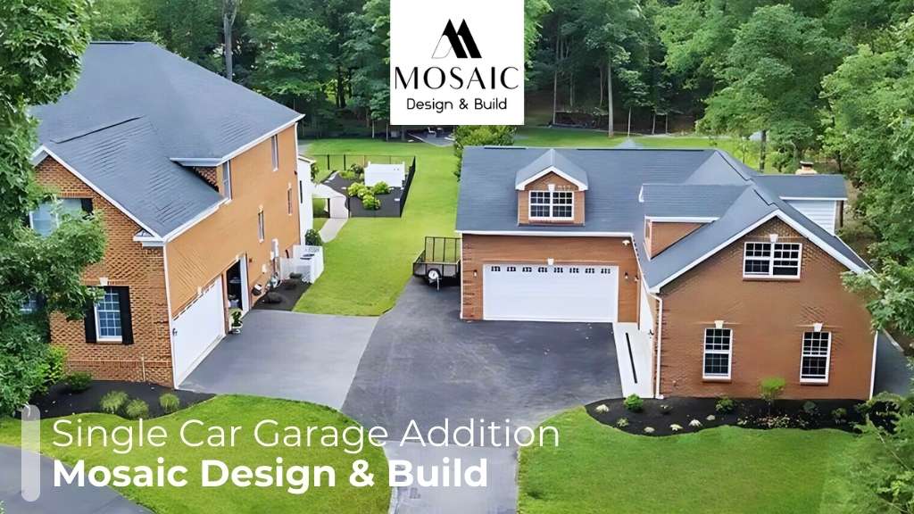 Single Car Garage Addition - Mosaic Design & Build - Mosaicbuild com