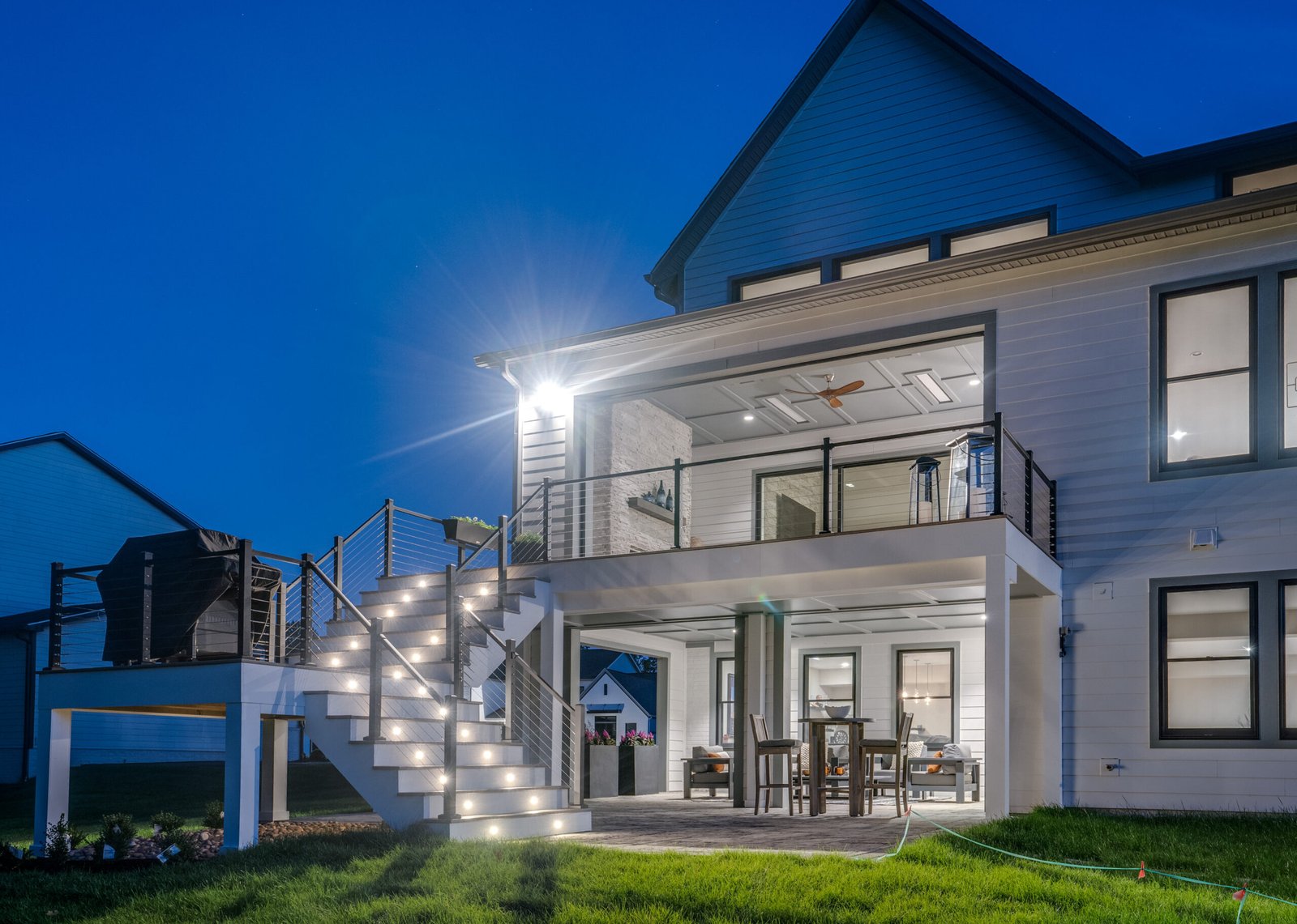 Modern Timbertech Decking and Techo-Bloc Paver Patio Installation in Great Falls VA