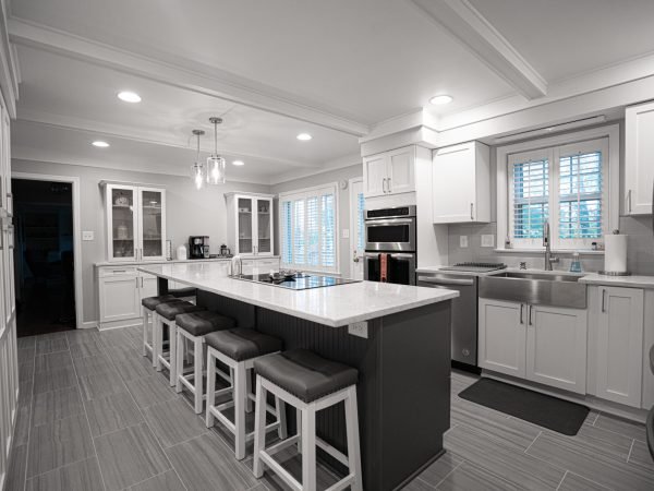 Custom kitchen and bathroom remodel McLean VA home