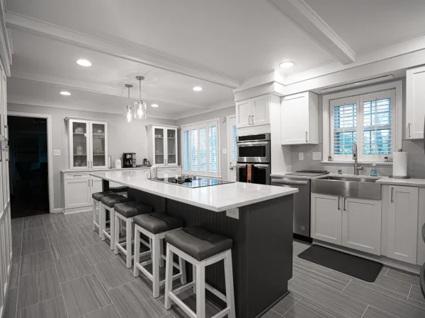 Custom kitchen and bathroom remodel McLean VA home